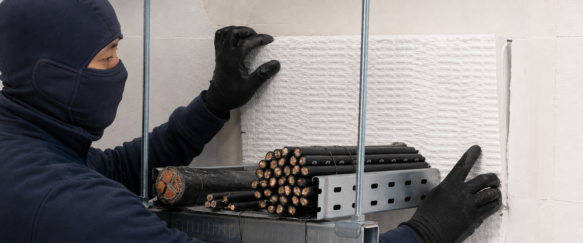 Fire barrier wall penetration diagram