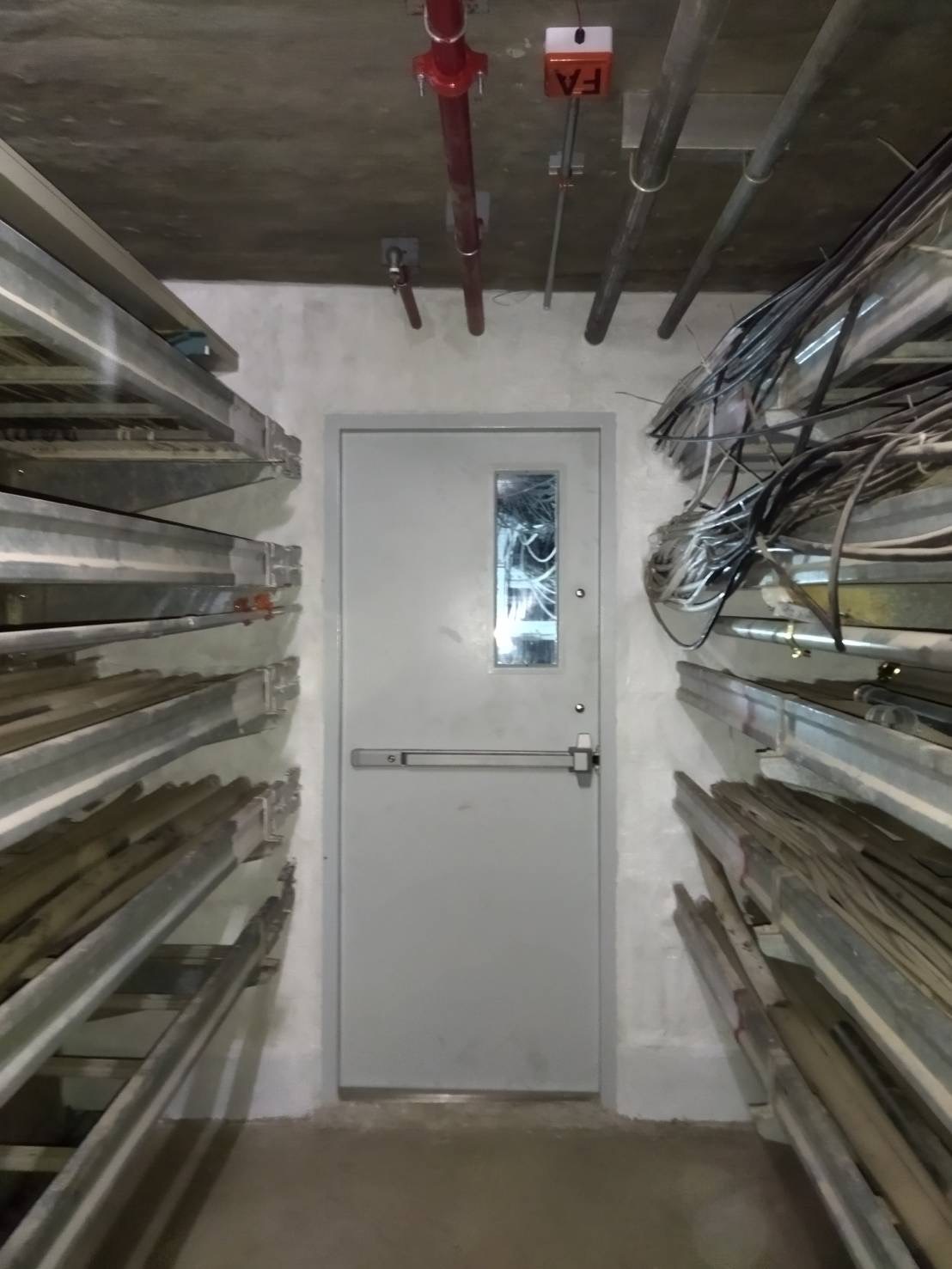 Fire door and Fire wall in Cable Tunnel